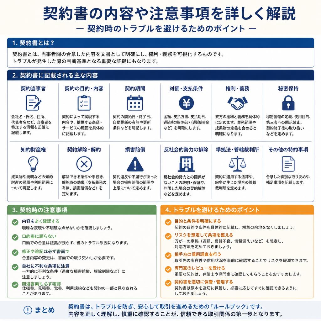 契約書の重要性 ～目を通すべきポイント～