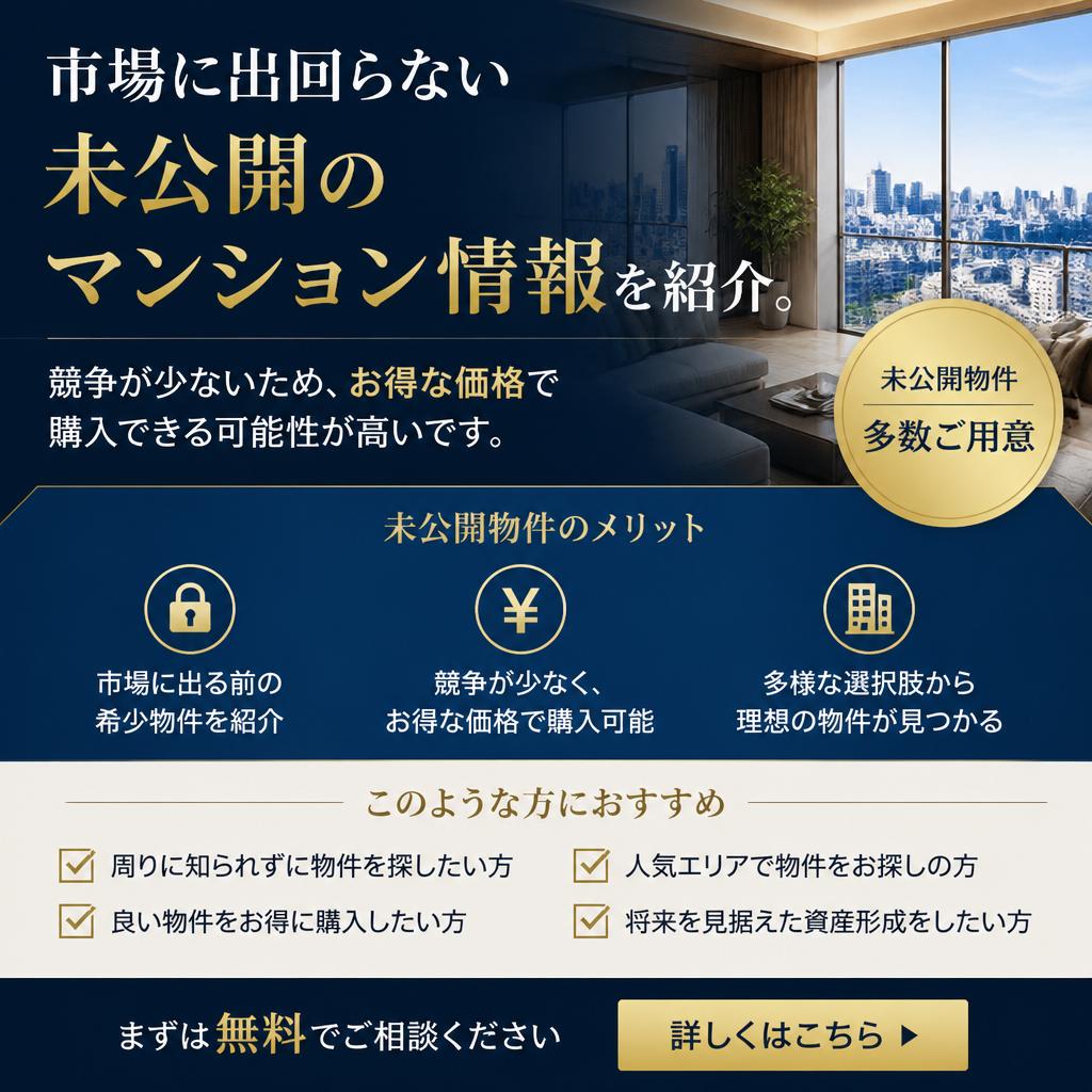 2. 未公開物件とは？