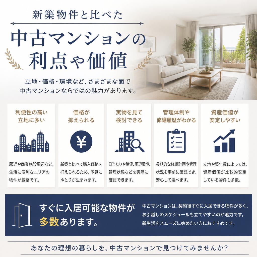 4. 中古マンションの魅力