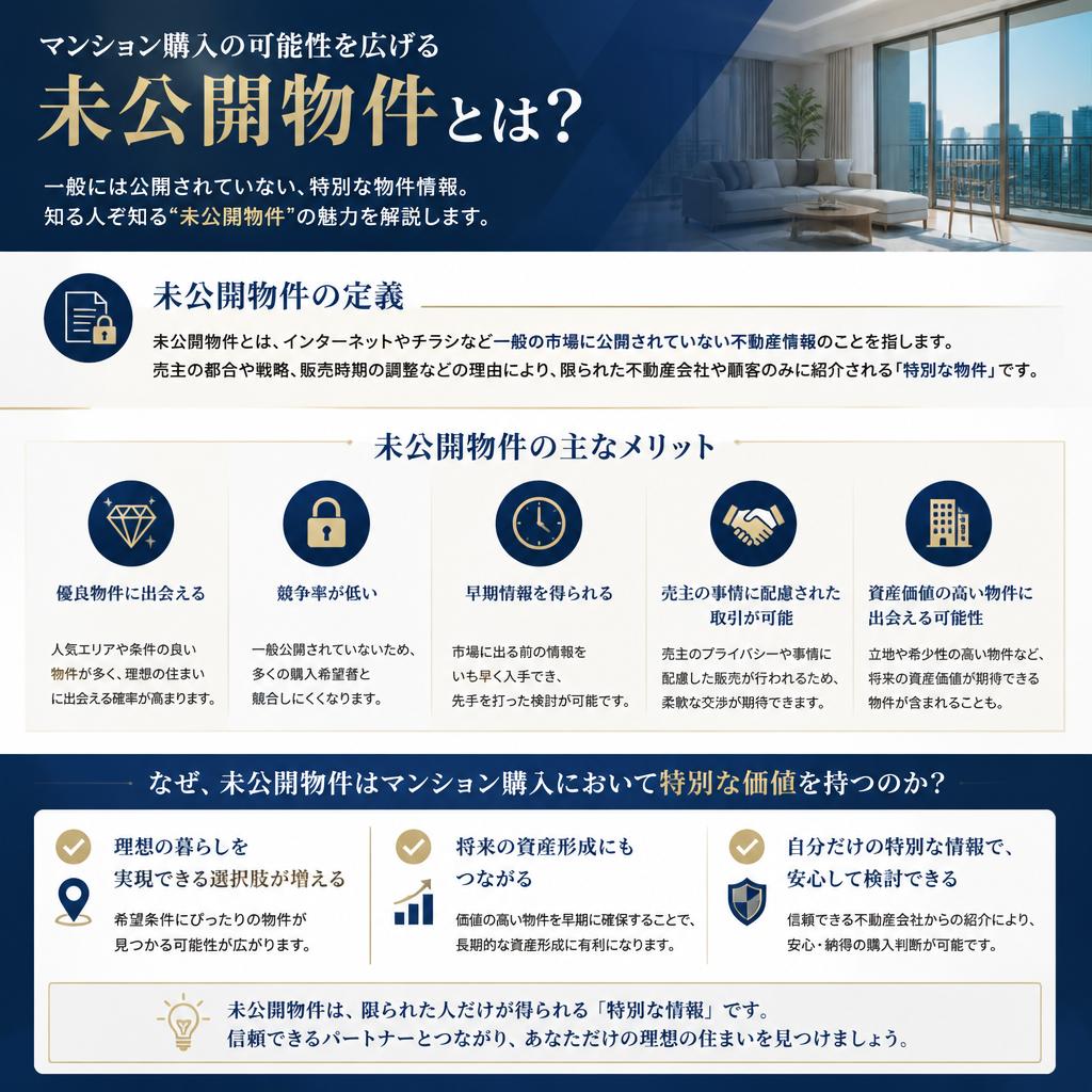 2. 未公開物件とは何か？