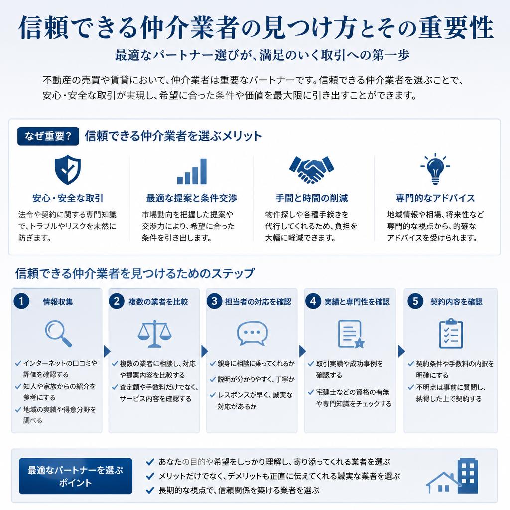 5. 仲介業者の選び方