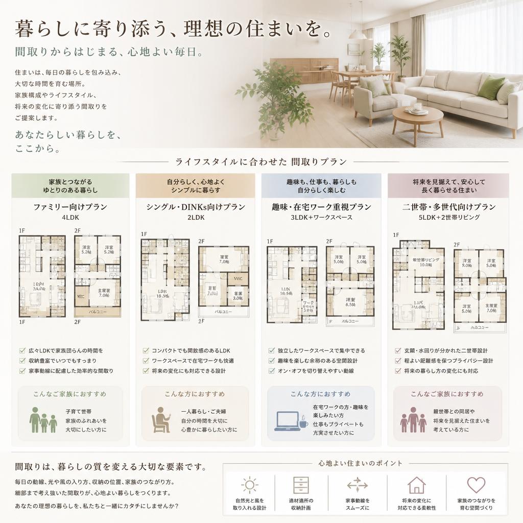 5. あなたにぴったりの間取りプラン