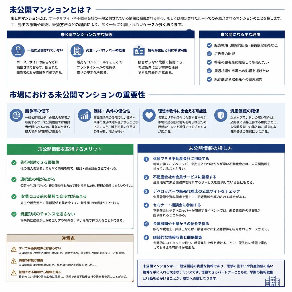 未公開マンションとは？