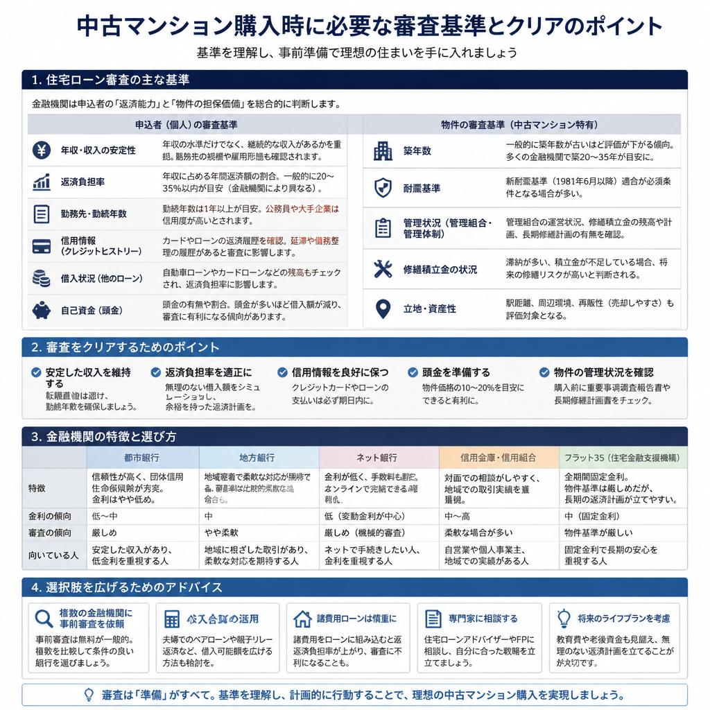 審査基準を知ってスムーズな購入を