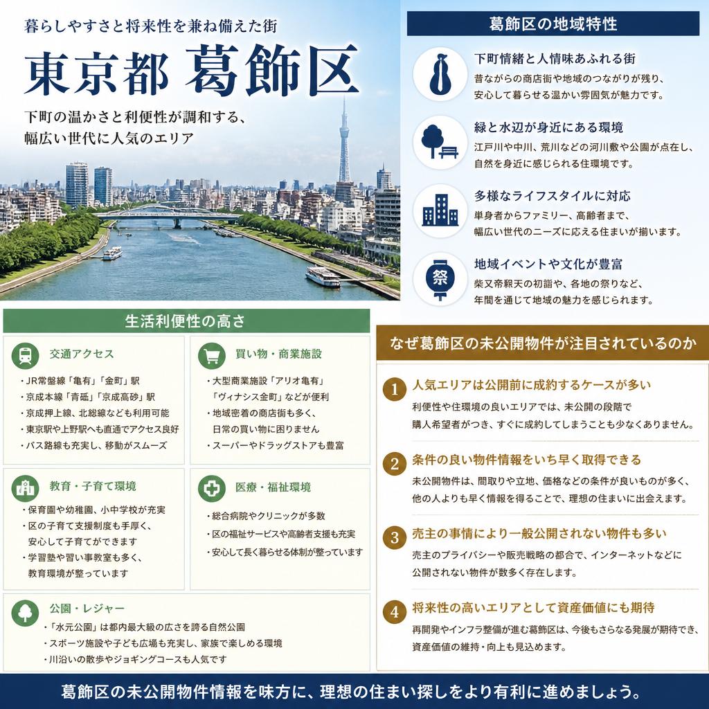葛飾区の魅力と需要