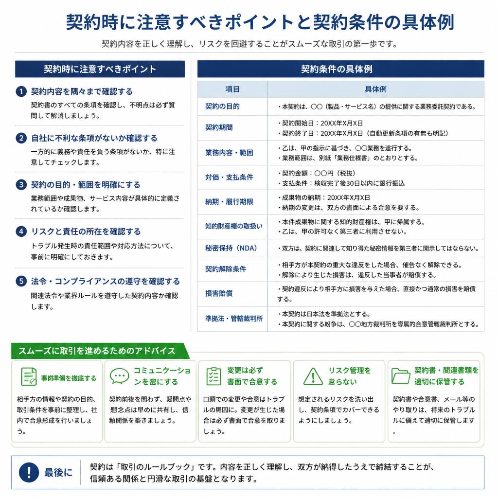 契約条件のご案内