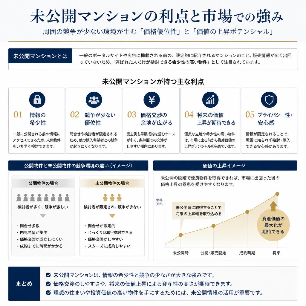 未公開マンションのメリット