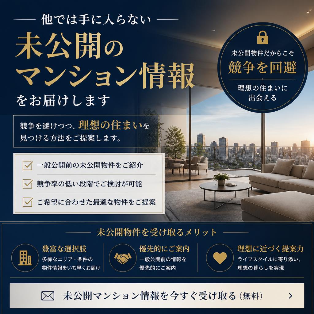 未公開マンションの特別情報