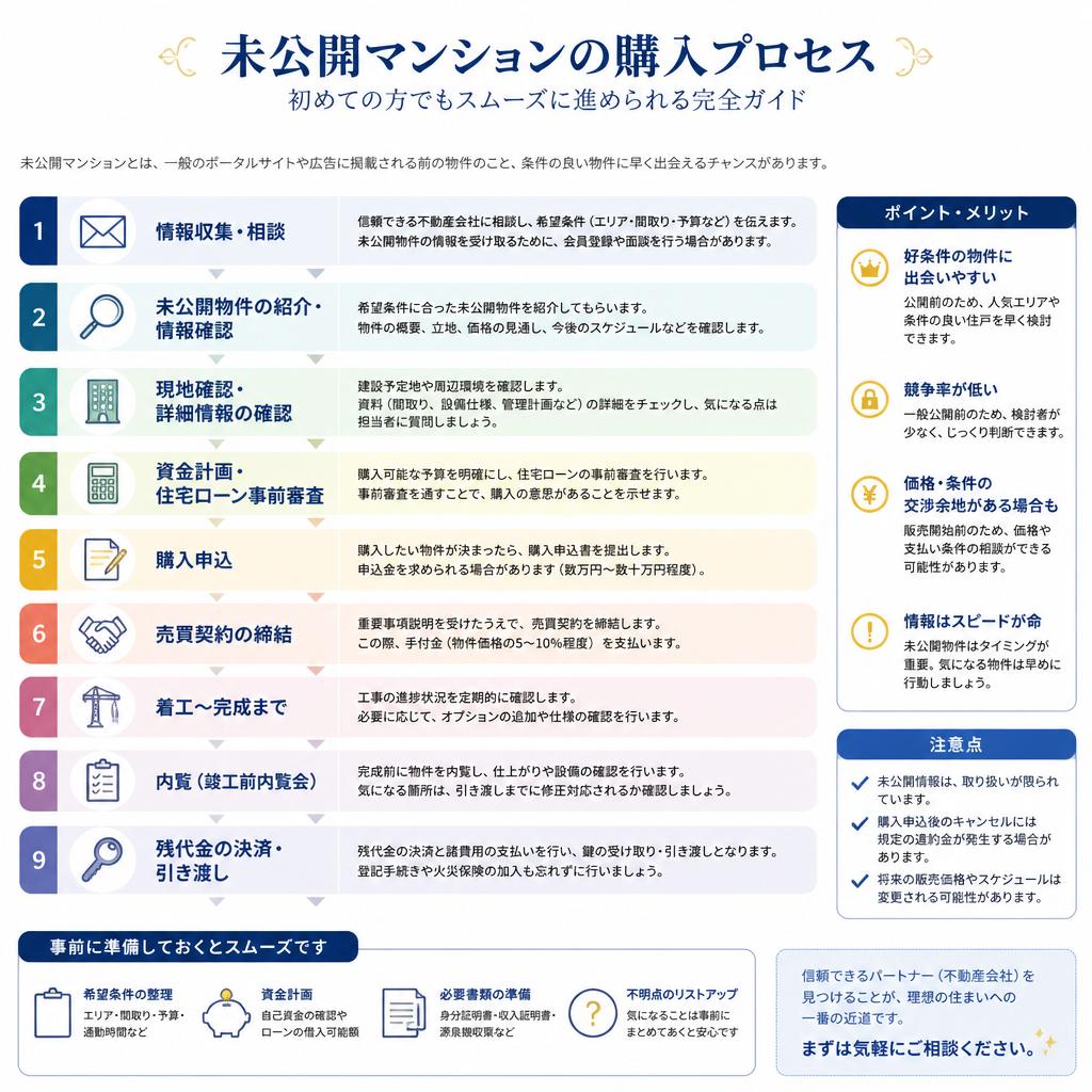 物件購入の流れ