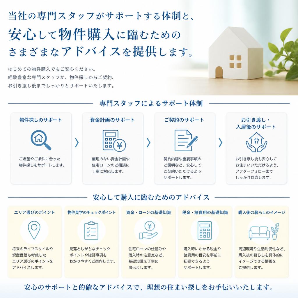 経験豊富なスタッフのサポート