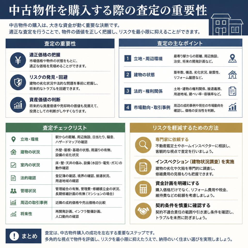 【中古物件の査定ポイント】