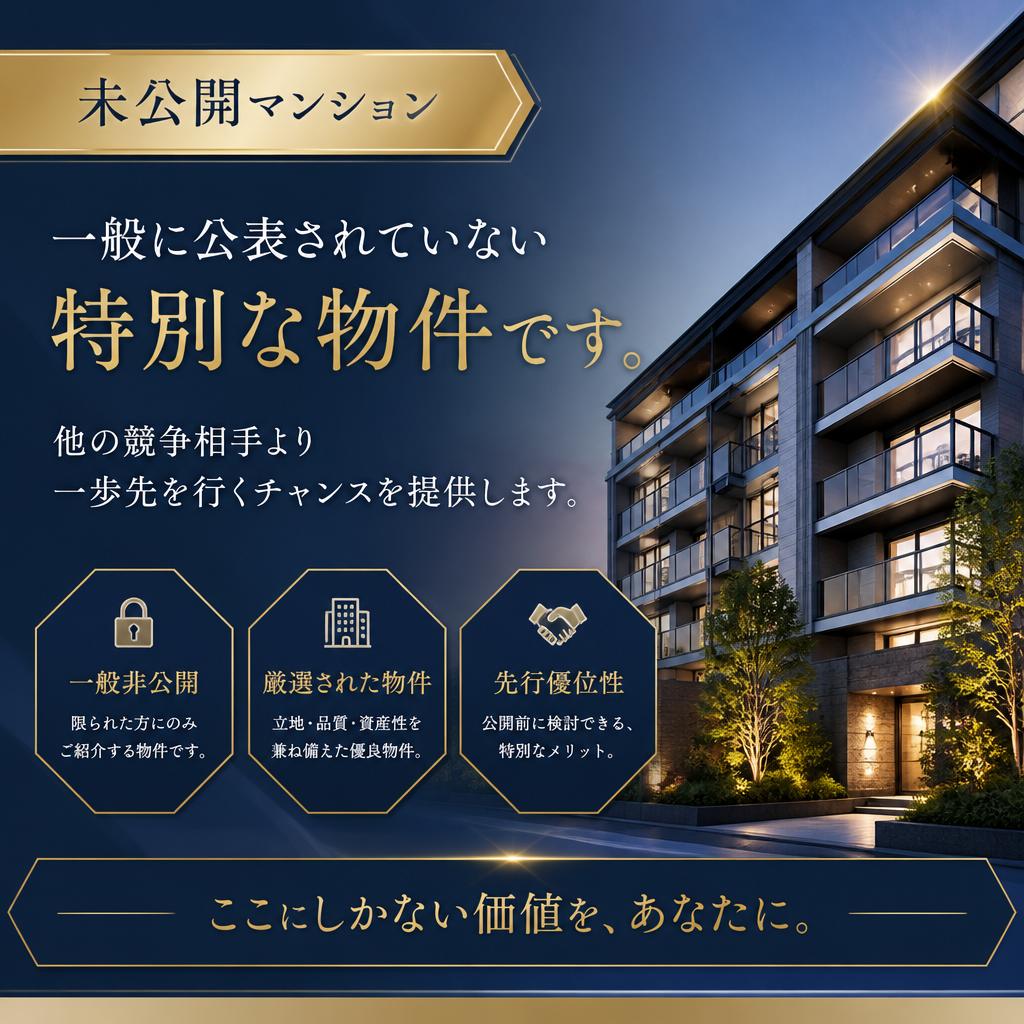 未公開マンションとは？