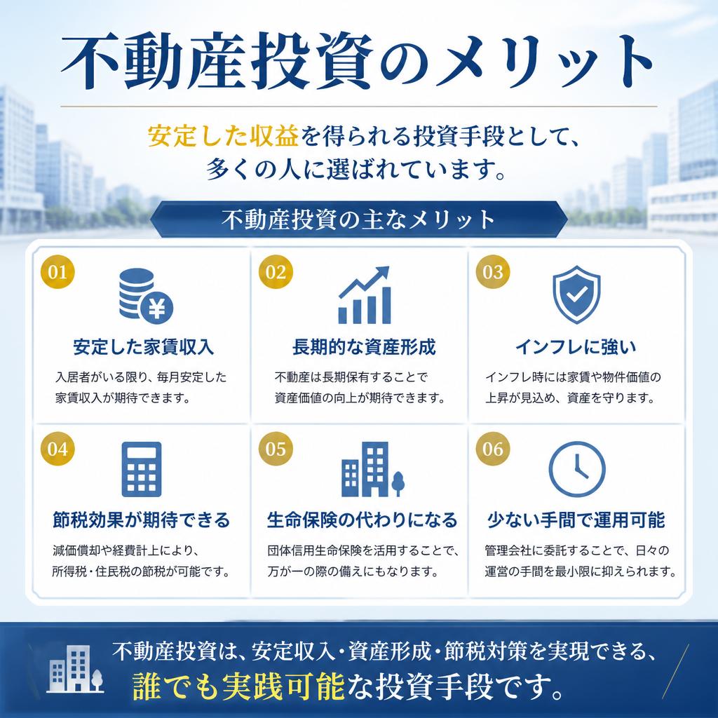 不動産投資のメリット