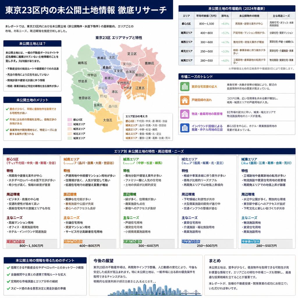 東京23区の未公開土地情報