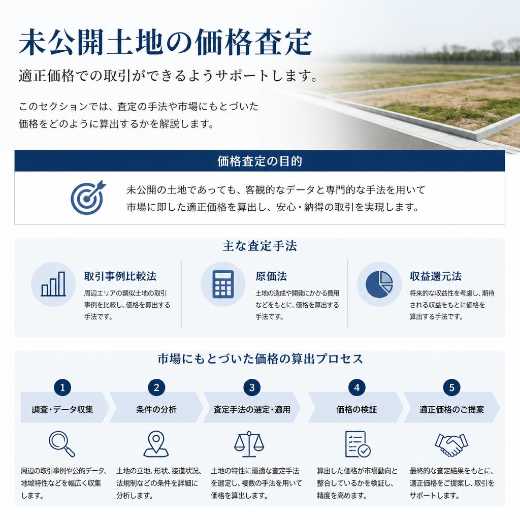 土地価格査定で安心の取引を
