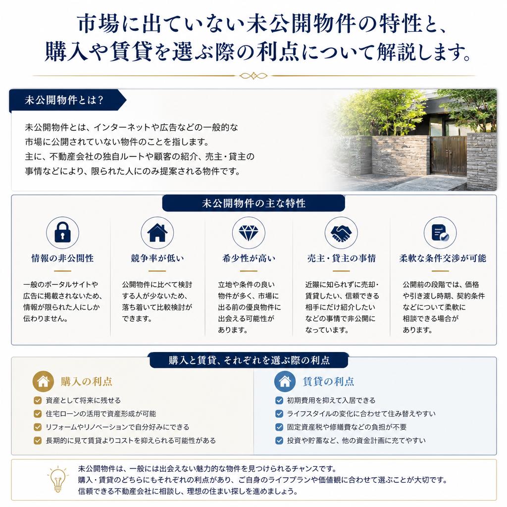 2. 未公開物件とは？