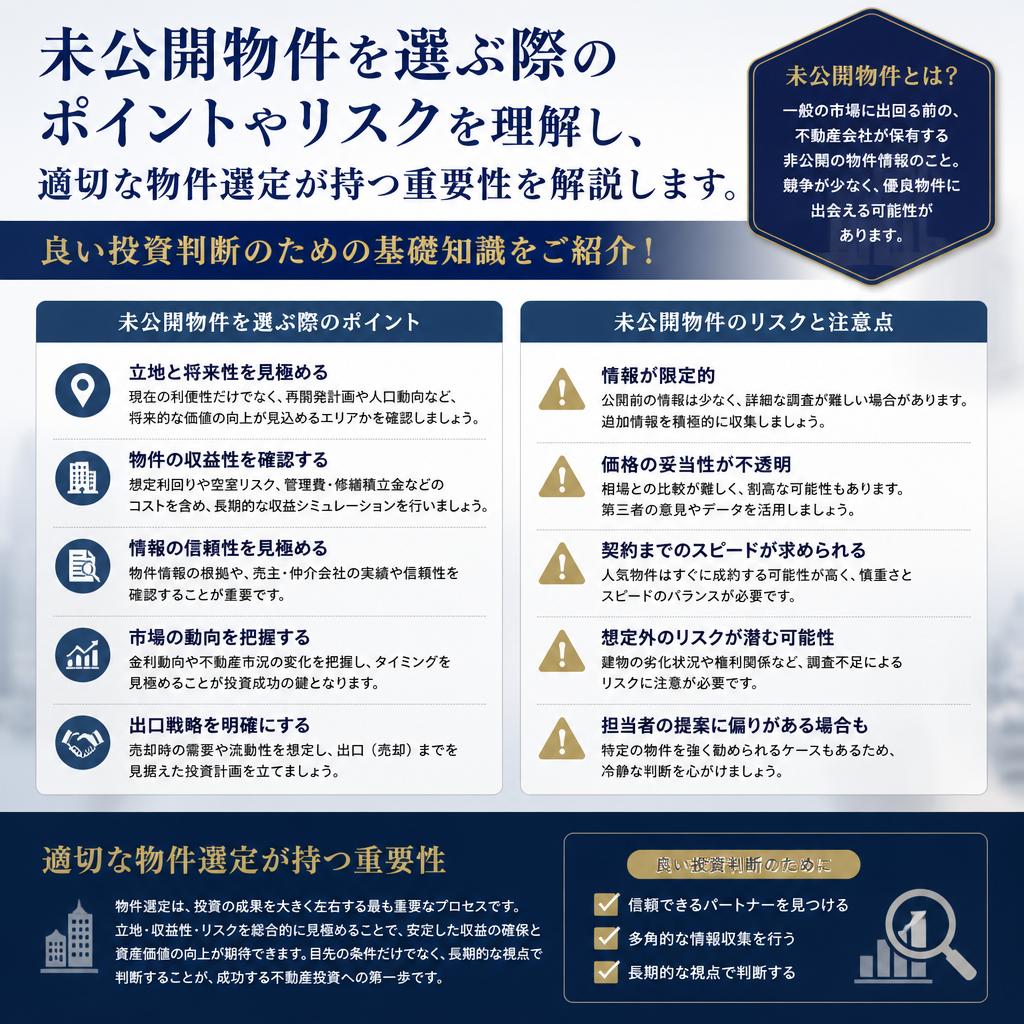 投資物件の選び方