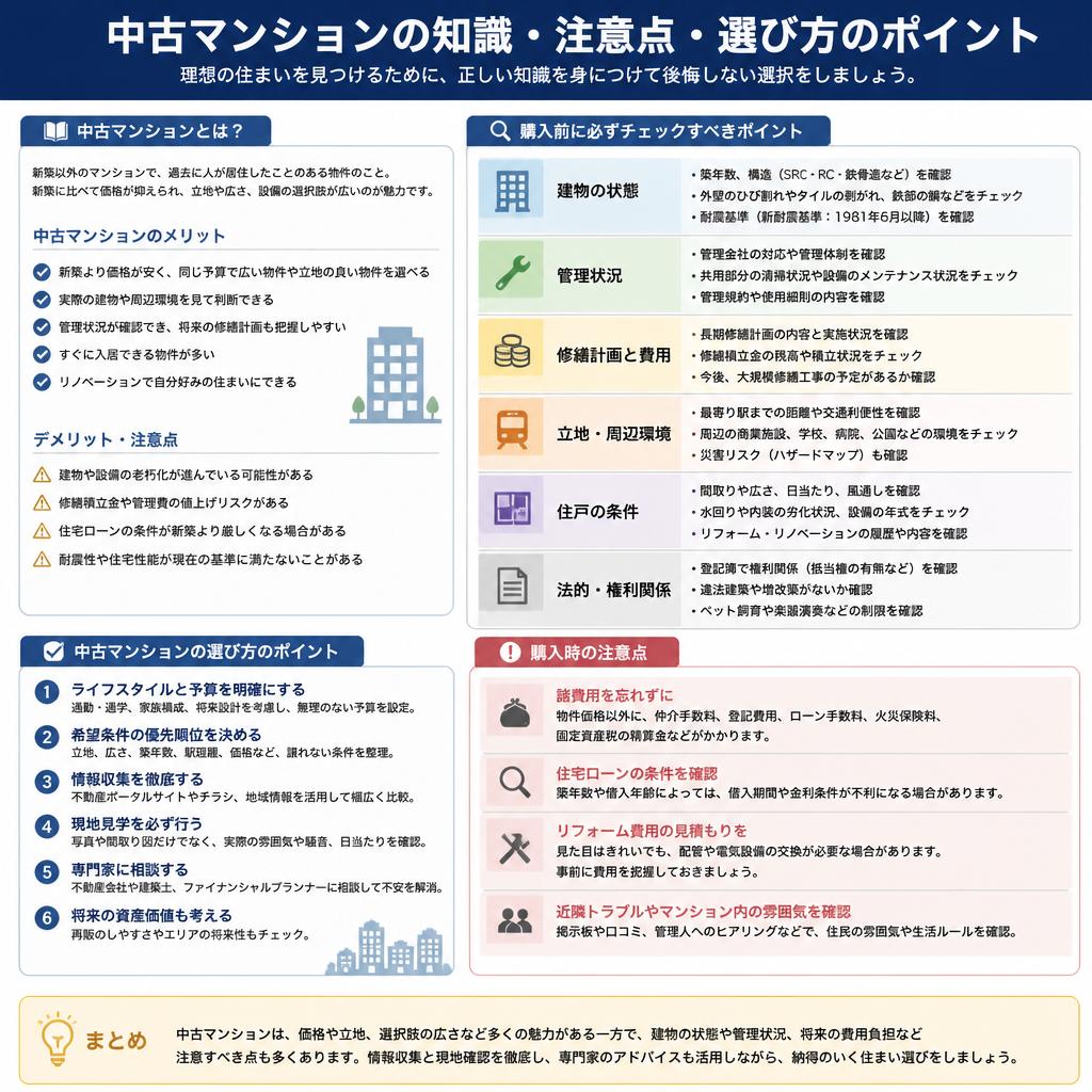 2. 中古マンションの選び方