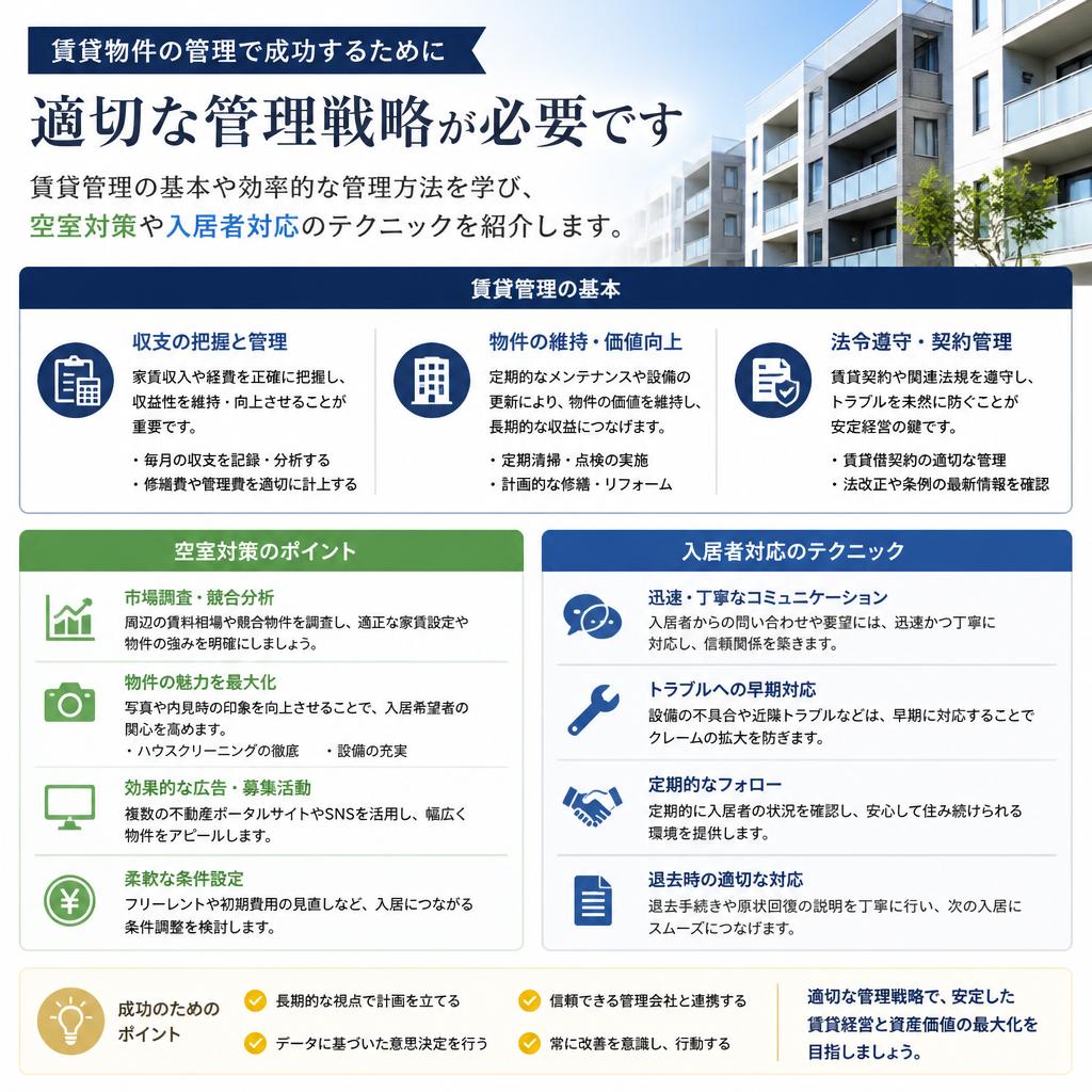 賃貸管理の重要性とヒント