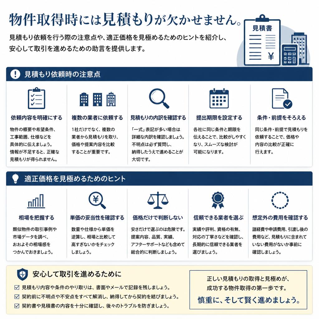 見積もり依頼の重要性
