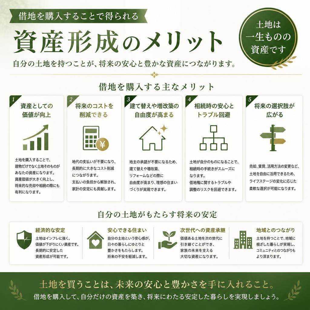 借地を買い取るメリット