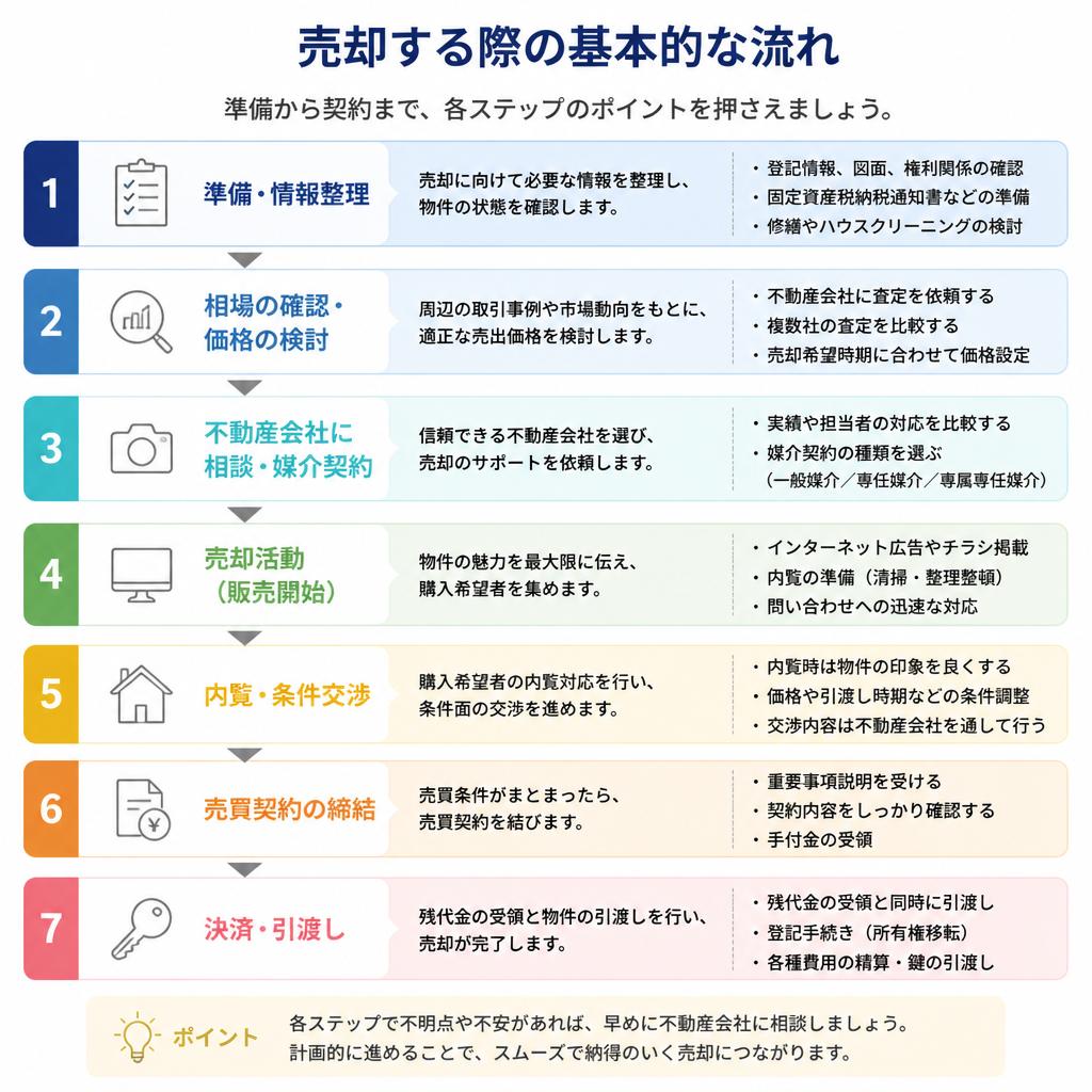 借地権戸建て売却の流れ