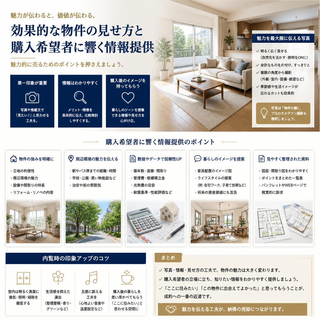 購入希望者にアピールする方法