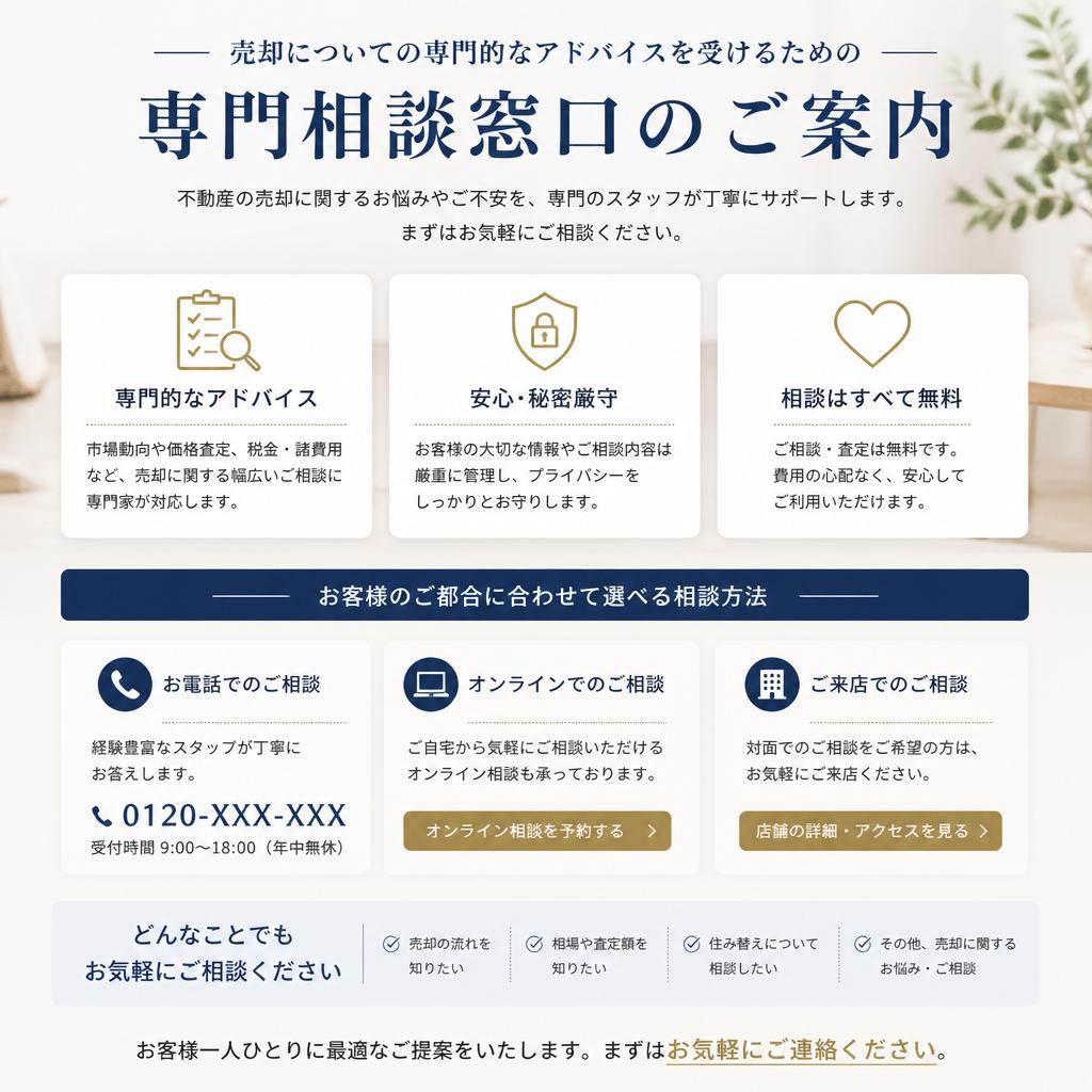 無料相談・お問い合わせのススメ