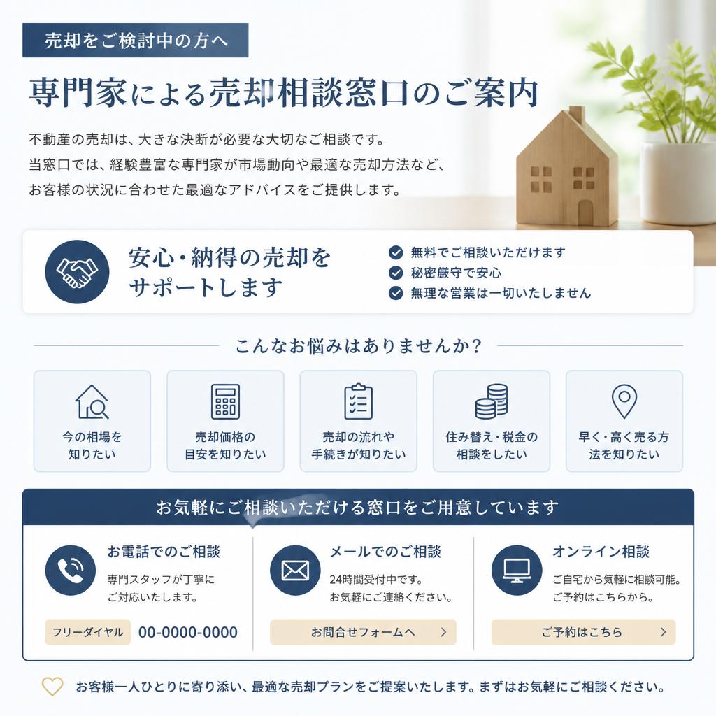 無料相談・お問い合わせのススメ