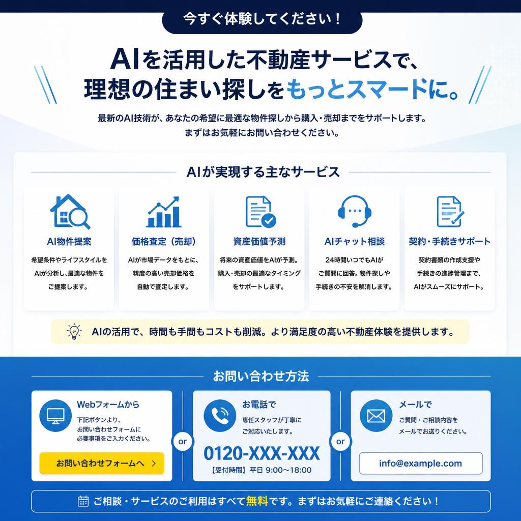 7. あなたの不動産取引、AIに相談しよう！