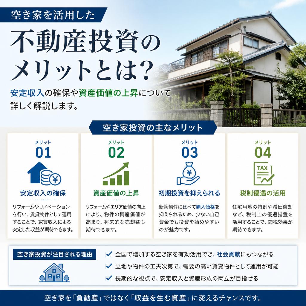 不動産投資のメリット