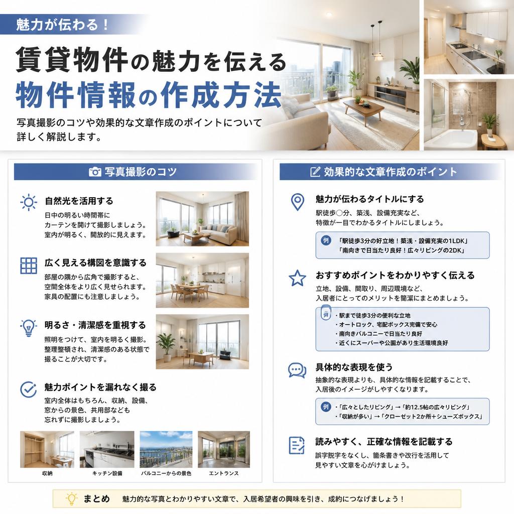 効果的な物件情報の作成