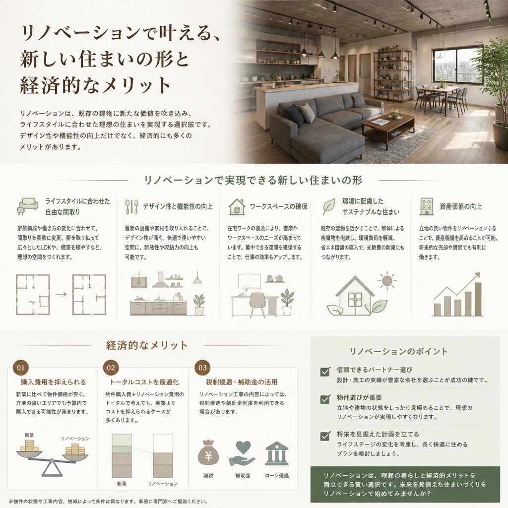 リノベーションのメリットとは？